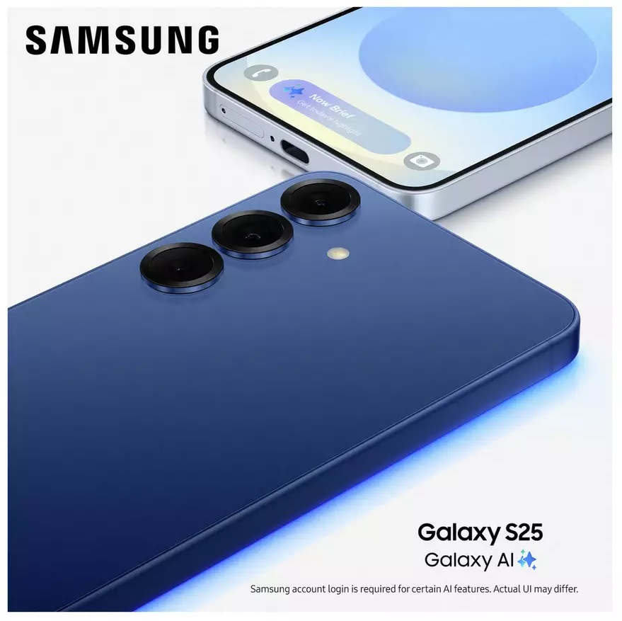 Samsung Galaxy S25 5G 6.2'' Smartphone 128GB 12GB Unlocked SIM-Free - Blue C